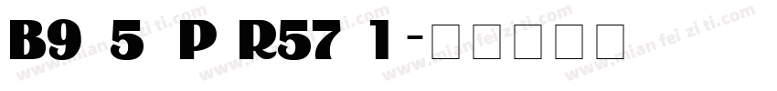Binner P Regular字体转换